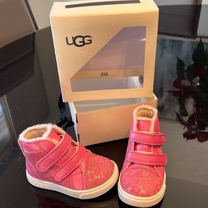 Pink UGG boots baby size 6